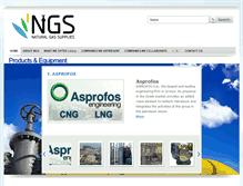 Tablet Screenshot of ngsupplies.com
